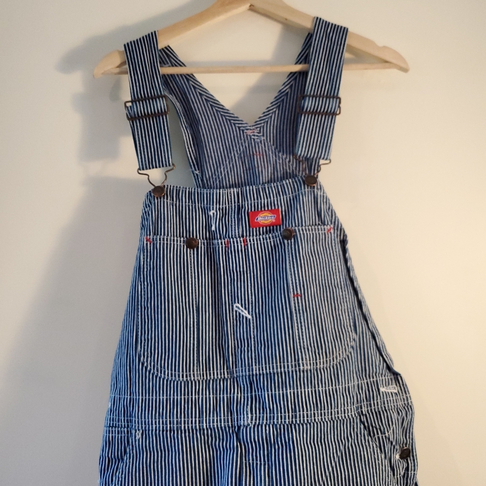 Dickies Hickory Striped Overalls / Bibs - Denim